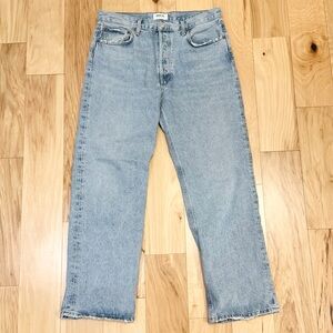 Agolde Light Blue Straight Leg Jeans